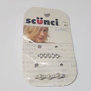 Scunci Barrettes Rhinestone Hair Accessory Around 2006